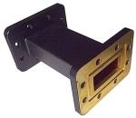 Adapter prosty WR137 z kołnierzami PDR/UDR 70 (5,38-8,17 GHz), długość 100mm  