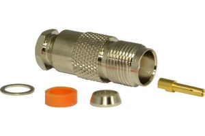 TNC gniazdo lutowano skręcane na kable typu RF7/CNT-300/5D-FB