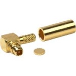 MMCX wtyk zagniatany kątowy na kabel RG174/188/316 (J01340A0051)