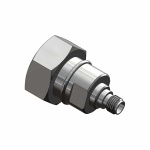 Adapter 4.3-10-m/SMA-f, DC-6 GHz  LOW PIM  