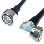 2,0m - Jumper antenowy 5G, zewnętrzny na kablu SCF12-50J, złącza 4.3-10 męski - 4.3-10 męski katowy, LOW PIM, RFS