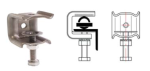 KU (MKD) - uchwyt uniwersalny (kowadełko), nierdzewny, METPOL