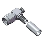  SMA wtyk zagniatany kątowy na LL240/H155, niklowany DC-6 GHz,  ANOISON  