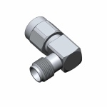Adapter SMA-m/f  kątowy, złocony, DC-18 GHz - ANOISON