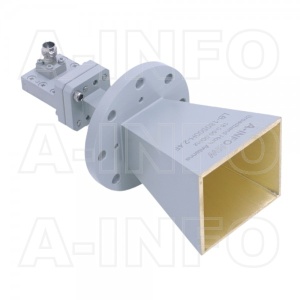 Antena tubowa szerokopasmowa , zakres 18-50 GHz , 20 dB  , złącza 2.4 00 mm  gniazdo   