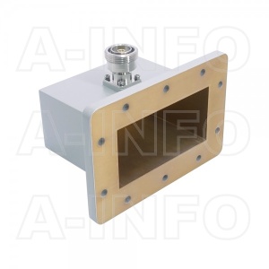 Adapter falowodowy kątowy WR430/ 7/16 DIN-f  , zakres 1,7-2,6 GHz   