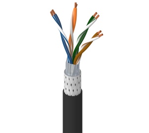 Kabel do eternetu kolejowego  typu SF/UTP 4x2x26 AWG kat.5e , powłoka LS0H w kol. czarnym , aprobata kolejowa EN 45545-2:2009 -  Belden 