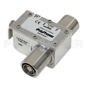 Odgromnik z DC block pasmo  100-512 MHz (TETRA) złącza 716-f/f, 750W, Polyphaser  