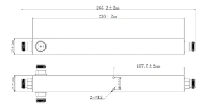 3-drogowy dzielnik mocy, 698-2700MHz, IM3<=-155dBc, 200W, złącza N gniazdo, TECHPRONET