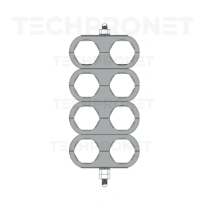 CU 8 X 1/2J" (14) uchwyt ośmiotorowy na kabel 1/2J" (śr. 14mm) uniwersalny
