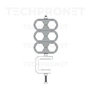Uchwyt sześciotorowy na feeder 1.1/4" (śr. 40mm) uniwersalny (kowadełko) [FCU 6x1.1/4" (40)]