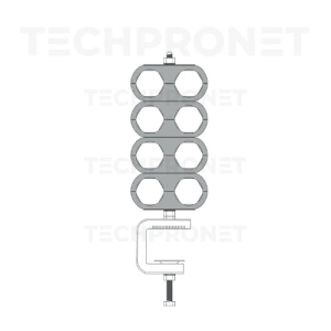 Uchwyt ośmiotorowy na kabel 1/2" (śr. 14mm) uniwersalny (kowadełko) [FCU 8x1/2" (14)]