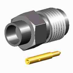 SMA-RP gniazdo lutowane na kabel RG402/UT-141