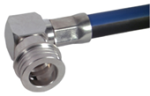 QN wtyk kątowy  na kable typu SPUMA400/CNT-400 - 11 GHz   