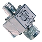 Odgromnik z DC block pasmo  125-1000 MHz złącza N-f/m, DC 600V 