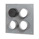 Przepust ścienny czterootworowy typu FTP4 2x2