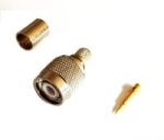 TNC wtyk zagniatany na kable typu RF7/CNT300/Aircell 7/5D-FB, izolator teflonowy  