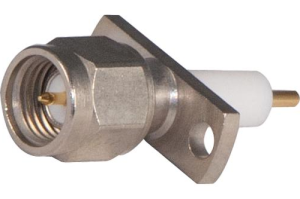 SMA wtyk kołnierzowy ( 2 otwory) uniwersalny , teflon dł. 8,6 mm 