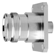 4.3-10 gniazdo panelowe kołnierzowe na kabel RG401/UT-250 , kołnierz 32x32 mm 