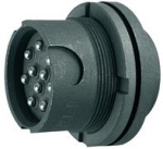 Gniazdo panelowe typu LF 10 stykowe , wykonanie wojskowe wg standardów NATO (J00050A0587) 