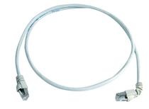 Patchcord ekranowany RJ45/RJ45 90°  S/FTP kat. 6A  , długość 1 m, AWG 27/7 izolacja LS0H biały (L00000A0204)