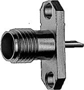SMA gniazdo kołnierzowe 2 otworowe,niklowane (J01151A0149)
