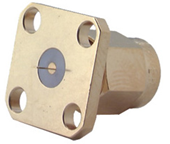 SMA wtyk kołnierzowy uniwersalny, złocony -  18,0 GHz 