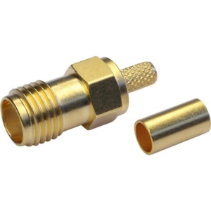 SMA gniazdo zagniatane na kable RG142/223/400, złocone (J01151A0611)