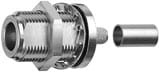 N gniazdo panelowe zagniatane na RG58/141/9807/LMR195/CNT195  (J01021A0147)