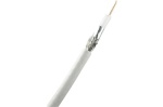 Kabel koncentryczny 75Ω- typu mini RG59/ Flex 5, biały PVC , krążek 100m 