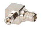 SMA wtyk zagniatany kątowy na kable typu RG8/CNT400/H1000