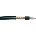 Kabel  koncentryczny 75 Ω typu  RG59, czarny PVC  (CCS  0,6/3,7-6,15)  ,szpula 500m
