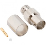 BNC 75Ω-UHD SDI, gniazdo zagniatane na kabel typu RG11/ Belden 4731R . Zakres do 12 GHz  