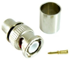 BNC  wtyk zagniatany na kabel RG213/214 