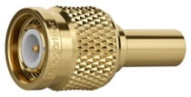 TNC wtyk zagniatany na kabel RG-223/400U ,złocony , DC-11GHz ( 01010C0046)