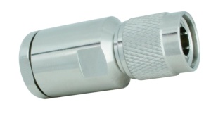 TNC wtyk lutowano skręcany na kable typu RF7/CNT300/Aircell 7/5D-FB, izolator teflonowy 