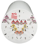 Antena dookólna zewnętrzna MIMO, pasma: 694-5925 MHz, 360deg, złącza 14 x 4.3-10  gniazdo  