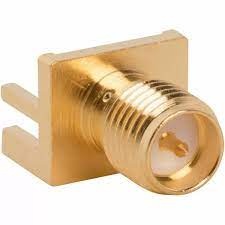 SMA-RP gniazdo krawędziowe do PCB, gr.płytki 1,6 mm (0,062")