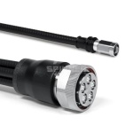Jumper antenowy na kablu flex 1/4", złącza MQ5 męski - 5x NEX10 męski ,dł. 3,0m   