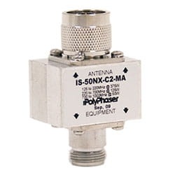 Odgromnik z DC block pasmo  125-1000 MHz złącza N-f/m, DC 600V