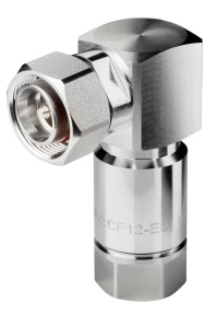 4.3-10 wtyk skręcany kątowy serii E, na kable  superflex 1/2"  typu SCF12-50J/FSJ4-50  Low PIM