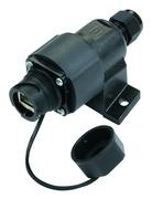 RJ45 gniazdo hermetyczne nakablowe naścienne kat.6A z zaślepką ochronną  systemu STX (wariant 1) (J80023A0016)