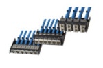 Moduł serii HD³ ,wysokości 1HU do mocowania 6 gniazd  RJ45 kat. 8.1 