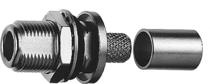 N gniazdo panelowe zagniatane na kabel H1000/2000/LMR400/CNT400  (J01021A0197)