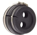 Dławica uszczelniająca do przepustu ściennego typu FTP4 na dwa  kable 1/2"   