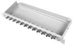 Patch panel 19" 1U , uzbrojony w 24 (2x12) adaptery panelowe BNC 75 Ω (J02042A0000)