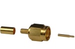 SMA wtyk zagniatany na kabel RG174, RG316, złocony (J01150A0011)