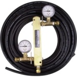 Zestaw rozdzielacza powietrza 2- drogowy, regulacja ciśnienia 0 -1 bar  