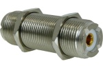 Adapter  UHF(UC1)-f/f  panelowy, długość 45,5 mm