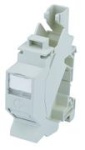 RJ45 gniazdo modułowe Cat.6A prot. T568 B na szynę TH35 (J00023A0206)